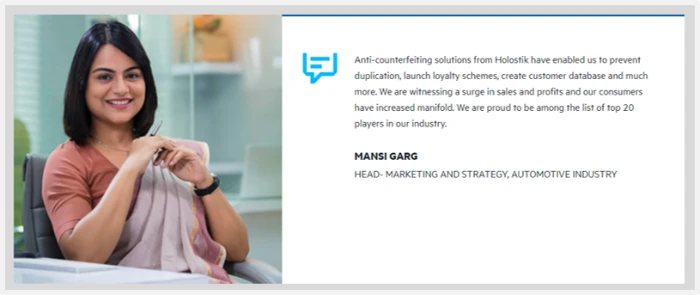 Holostik India Limited's Client Reviews